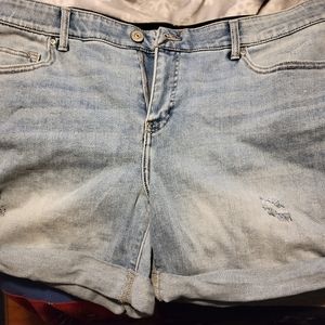 Nwt Lularoe Boyfriend Denim Shorts Size 